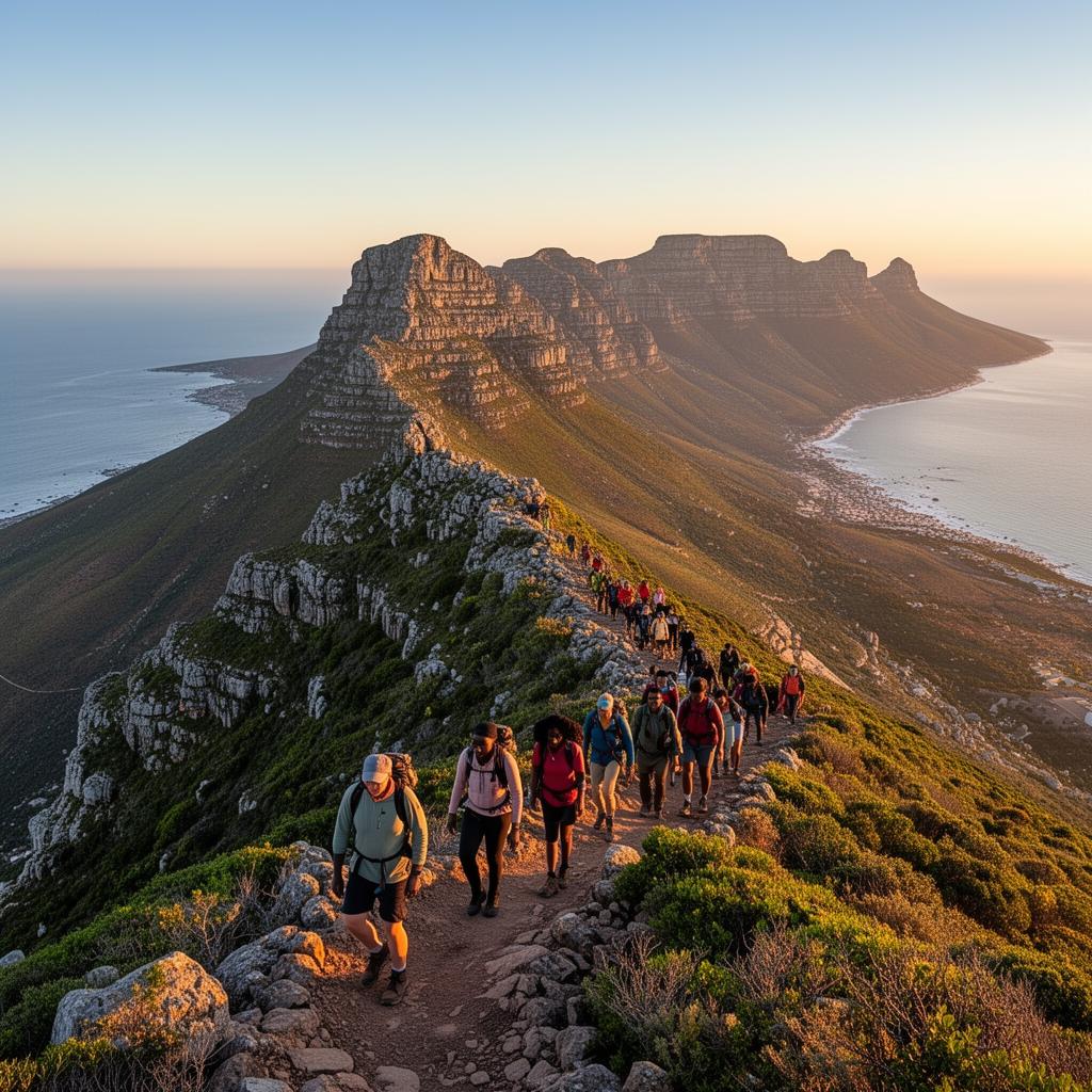 Sunrise mountain hike